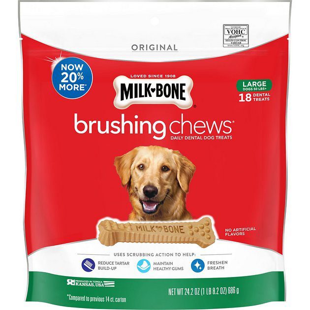 강아지 개 껌[Milk-Bone] Original Brushing Chews