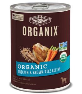 Castor & Pollux Organix Canned Wet Dog Food Organic with Healthy Grains Recipe