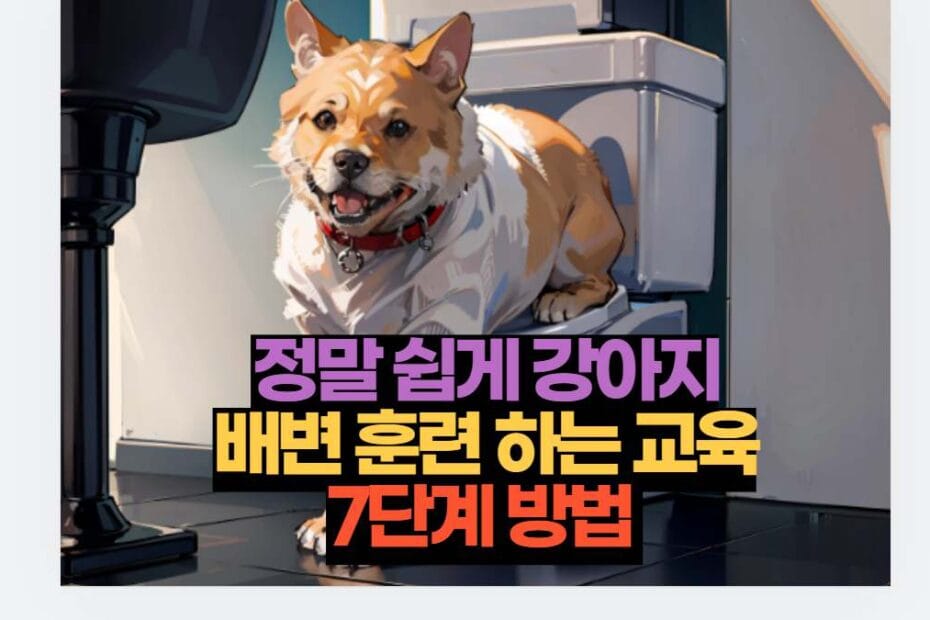 정말 쉽게 강아지 배변 훈련 하는 교육 7단계 방법 